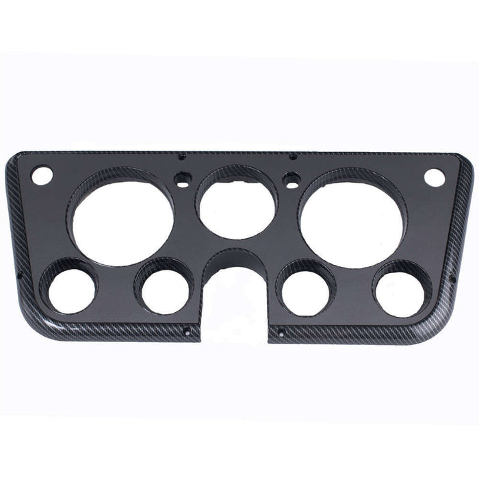 CLAYTON MACHINE WORKS 6772-C Gauge Bezel 67-72 GM P/U Carbon Fiber With Gray
