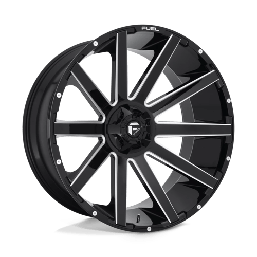 Fuel 1PC D61526209847 D615 26X12 6X135/5.5 GL-BLK-MIL -44MM - Truck Part Superstore