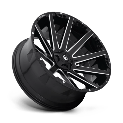Fuel 1PC D61526209847 D615 26X12 6X135/5.5 GL-BLK-MIL -44MM - Truck Part Superstore