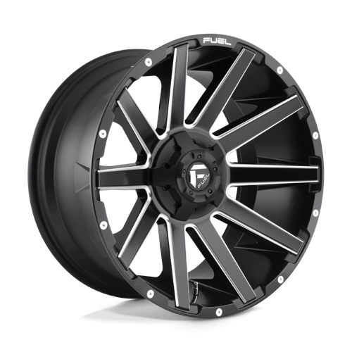 Fuel 1PC D61622209846 D616 22X12 6X135/5.5 MT-BLK-MIL -43MM - Truck Part Superstore