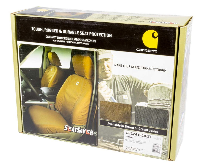 COVERCRAFT SSC2412CAGY Carhartt Seat Saver Gray Front 11-16 Ford F250
