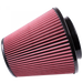 S&B CR-90015-BKJF Air Filter for Competitor Intakes AFE XX-90015 Oiled Cotton Cleanable Red S&B - Truck Part Superstore