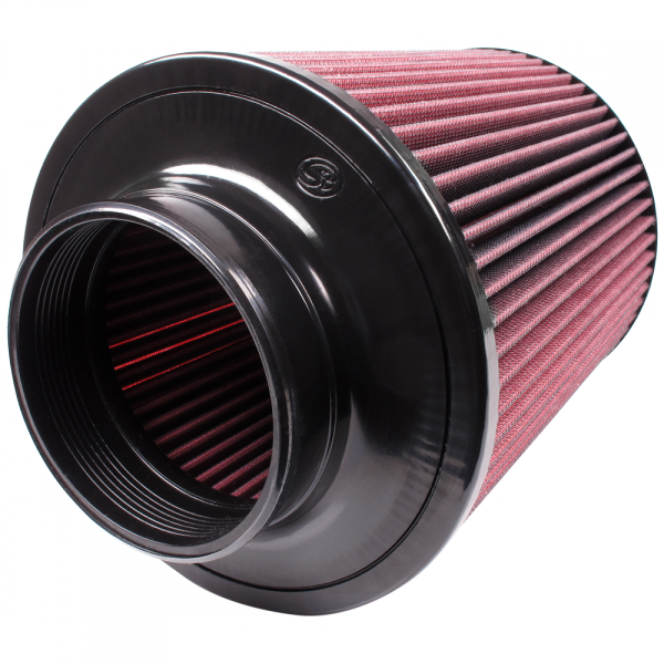 S&B CR-91002-BKJF Air Filter for Competitor Intakes AFE XX-91002 Oiled Cotton Cleanable Red S&B - Truck Part Superstore
