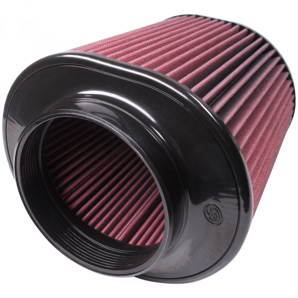 S&B CR-91044-BKJF Air Filter for Competitor Intakes AFE XX-91044 Oiled Cotton Cleanable Red S&B - Truck Part Superstore
