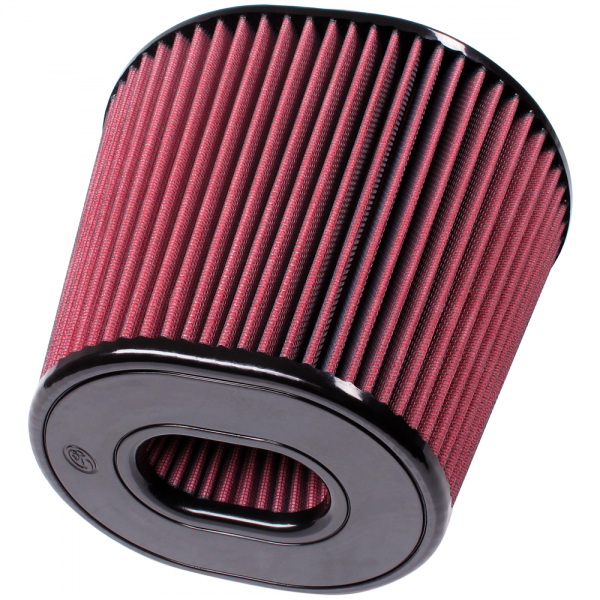 S&B CR-91044-BKJF Air Filter for Competitor Intakes AFE XX-91044 Oiled Cotton Cleanable Red S&B - Truck Part Superstore