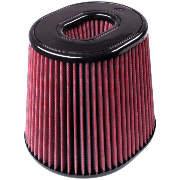 S&B CR-91044-BKJF Air Filter for Competitor Intakes AFE XX-91044 Oiled Cotton Cleanable Red S&B - Truck Part Superstore