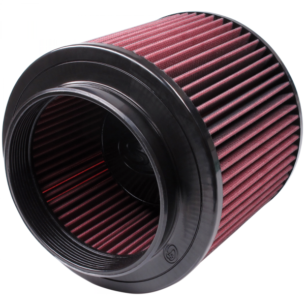 S&B CR-91046-BKJF Air Filter for Competitor Intakes AFE XX-91046 Oiled Cotton Cleanable Red S&B - Truck Part Superstore
