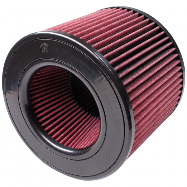 S&B CR-91046-BKJF Air Filter for Competitor Intakes AFE XX-91046 Oiled Cotton Cleanable Red S&B - Truck Part Superstore