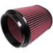 S&B CR-91053-BKJF Air Filter for Competitor Intakes AFE XX-91053 Oiled Cotton Cleanable Red S&B - Truck Part Superstore