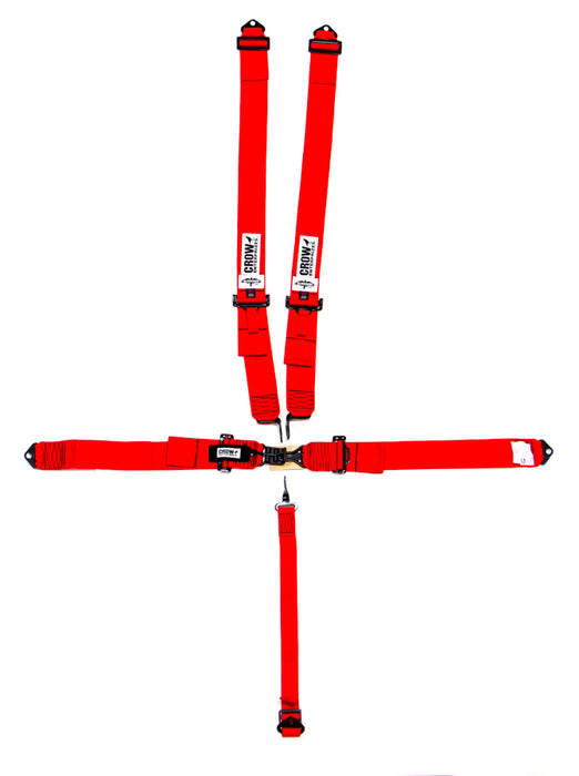 CROW SAFETY GEAR 11002B 5-Pt Harness Small Latch RD Bolt In Blk Hardware