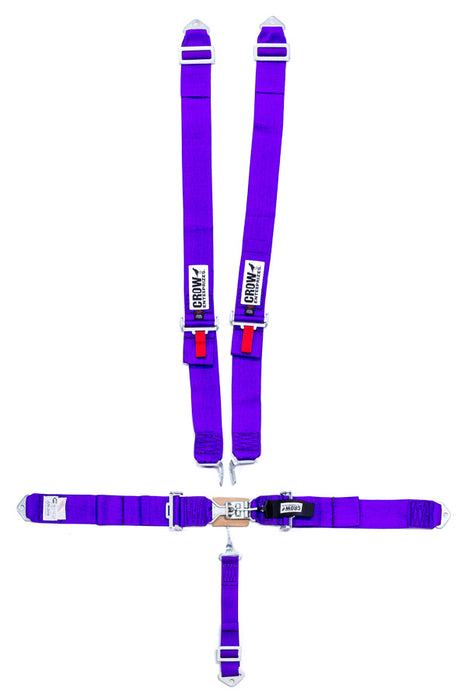 CROW SAFETY GEAR 11005 5-Pt Harness Small Latch Purple Bolt In Pull Down