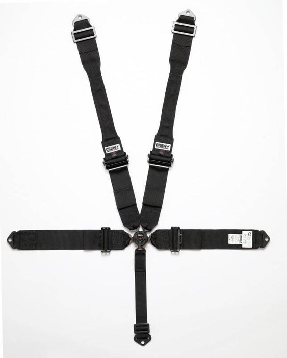 CROW SAFETY GEAR 11104PRB 5 Way Kam Lock DB Harness Alum Black