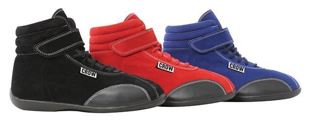 CROW SAFETY GEAR 22030BK Mid Top Shoes Black Size 3