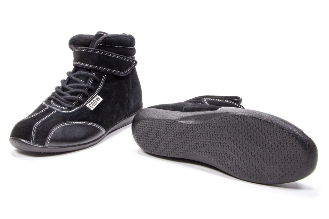 CROW SAFETY GEAR 22700BK Shoe Mid Top Black Size 7
