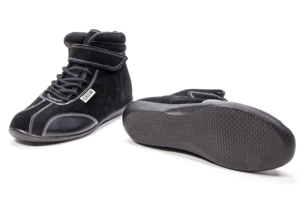 CROW SAFETY GEAR 22950BK Shoe Mid Top Black Size 9.5