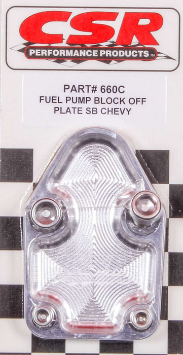 CSR PERFORMANCE 660C SBC F/P Block-Off Plate - Clear