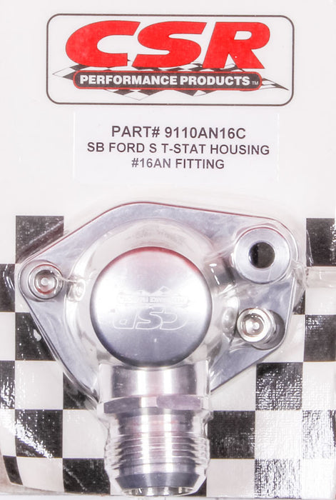 CSR PERFORMANCE 9110AN16C SBF Swivel Thermostat Housing - Clear