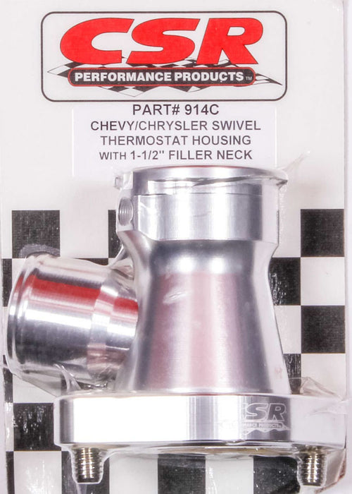 CSR PERFORMANCE 914C Chevy 360 Swivel Filler Neck - Clear
