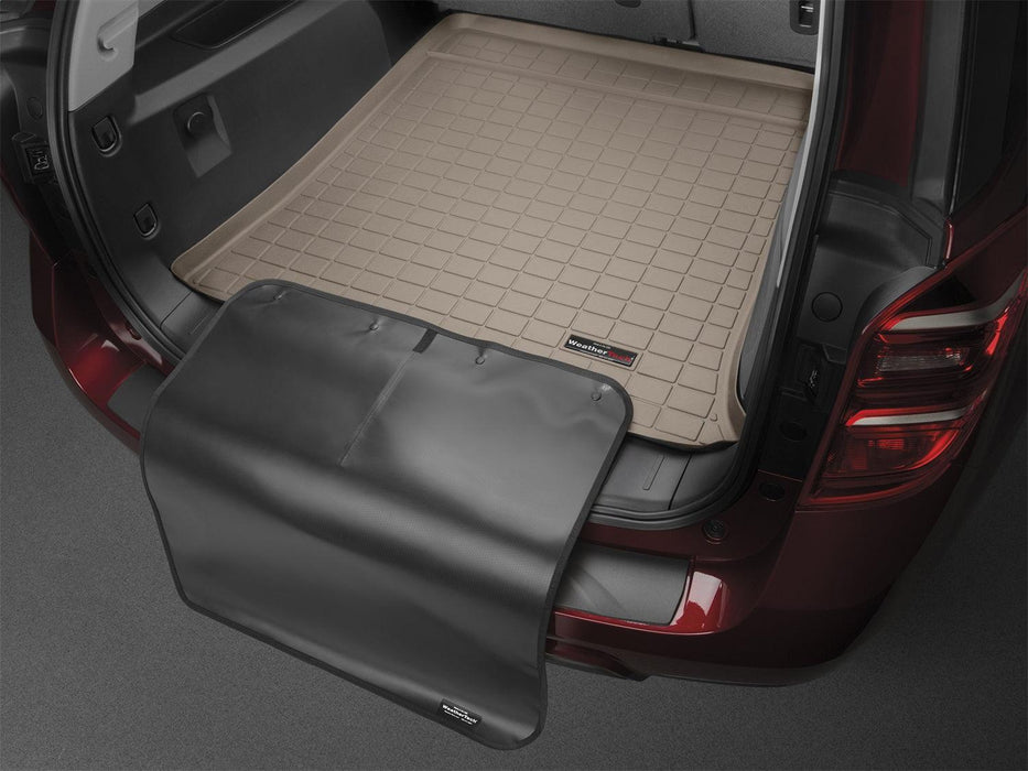 Weathertech 411405SK - Cargo Liner w/Bumper Protector Tan Behind 2nd Row Seating - Truck Part Superstore