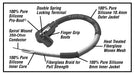 Taylor Cable 79652 409 Spiro-Pro Ignition Wire Set; Spiro-Wound; LS Universal; 135 deg. Boot; Blue; - Truck Part Superstore
