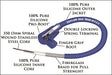 Taylor Cable 74624 8mm Spiro-Pro Ignition Wire Set; Blue; Stock; 11.75 in.; 180 Deg. Plug Boot; - Truck Part Superstore