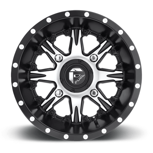 Fuel UTV D5411470A544 D541 14X7 4X156 MT-BLK-MACH 13MM - Truck Part Superstore