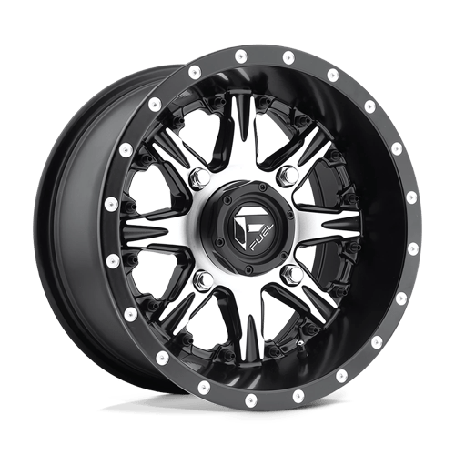 Fuel UTV D5411470A544 D541 14X7 4X156 MT-BLK-MACH 13MM - Truck Part Superstore