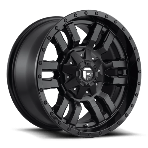Fuel 1PC D59620209846 D596 20X12 6X135/5.5 MT-BLK-GBL -45MM - Truck Part Superstore