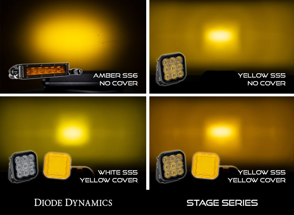 Diode Dynamics DD7219 SS5 LED Pod Cover Yellow Diode Dynamics - Truck Part Superstore