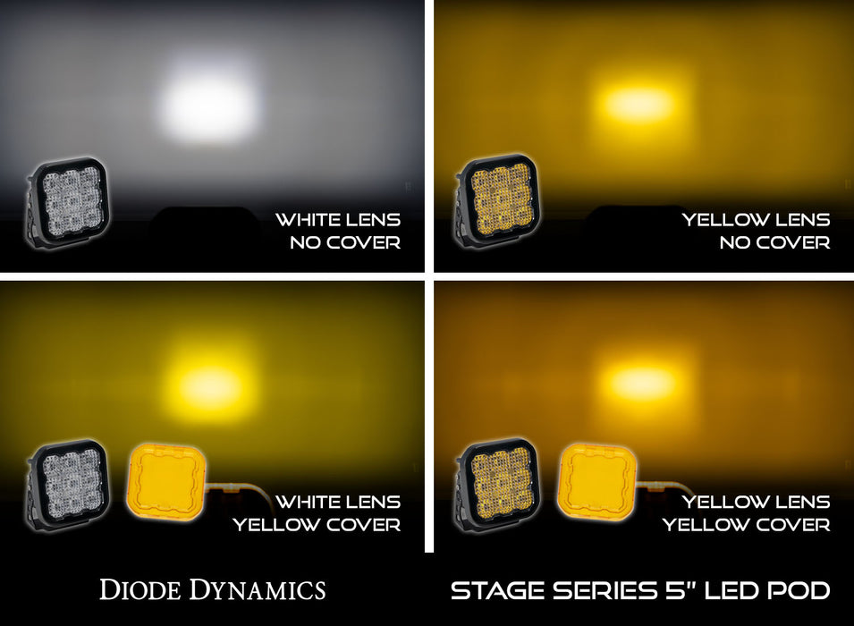Diode Dynamics DD7219 SS5 LED Pod Cover Yellow Diode Dynamics - Truck Part Superstore