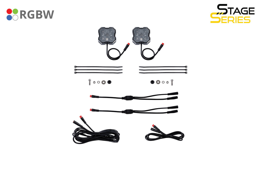 Diode Dynamics DD7461 Stage Series RGBW LED Rock Light (Add-on 2-pack) Diode Dynamics - Truck Part Superstore