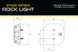 Diode Dynamics DD7462 Stage Series Rock Light Surface Mount Adapter Kit (one) Diode Dynamics - Truck Part Superstore