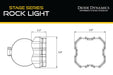 Diode Dynamics DD7464 Stage Series Rock Light Tube Mount Adapter Kit (one) Diode Dynamics - Truck Part Superstore