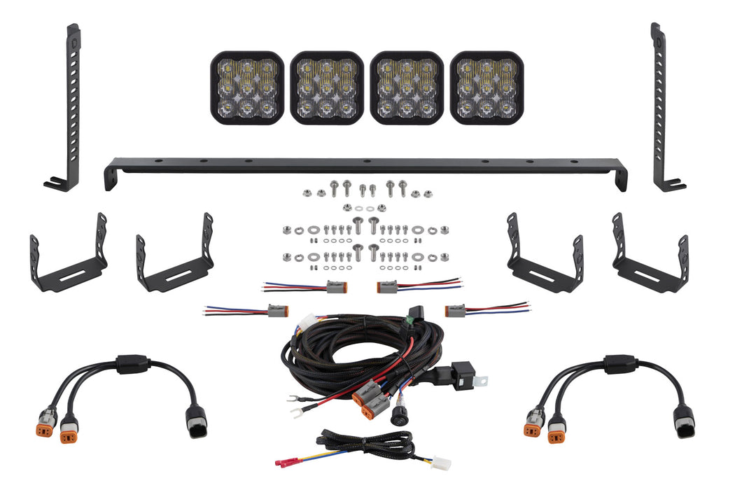 Diode Dynamics DD7546 SS5 Stealth Grille LED 4-Pod Kit for 2014-2023 Toyota 4Runner, Sport White Driving Diode Dynamics - Truck Part Superstore