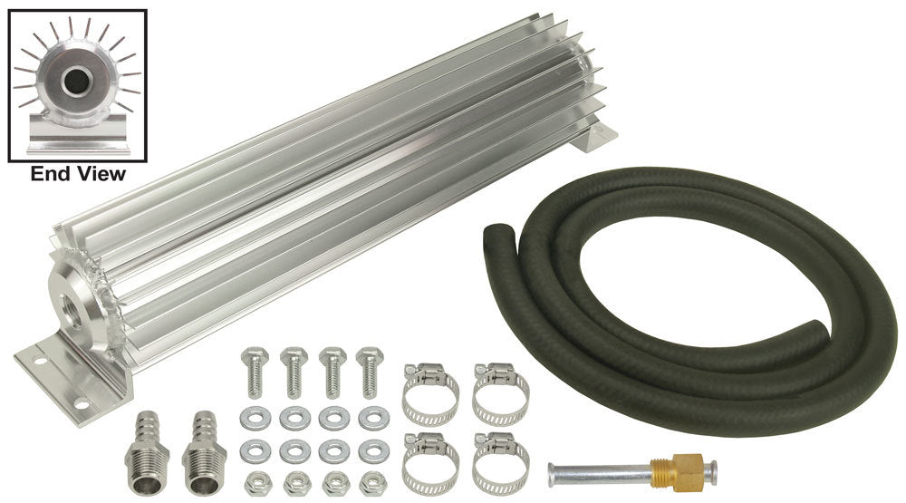 DERALE 13253 Heat Sink Trans Cooler 12in Long 3/8in NPT Inle