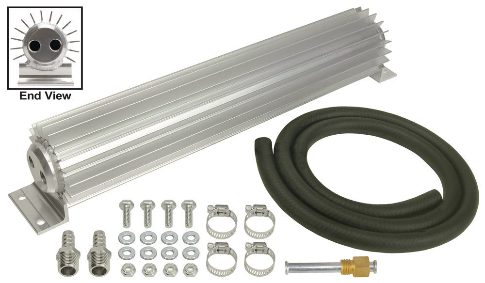 DERALE 13264 2 Pass Heat Sink Trans Cooler 15in Lg 1/4in NPT