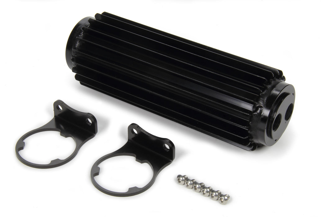 DERALE 13279 Single-Pass Heat Sink Co oler  10in Black Anodize