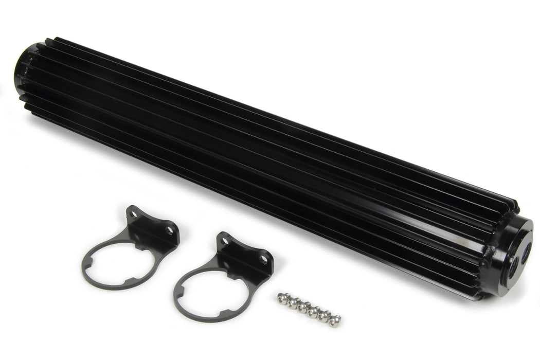 DERALE 13282 Dual-Pass Heat Sink Cool er  18in Black Anodized