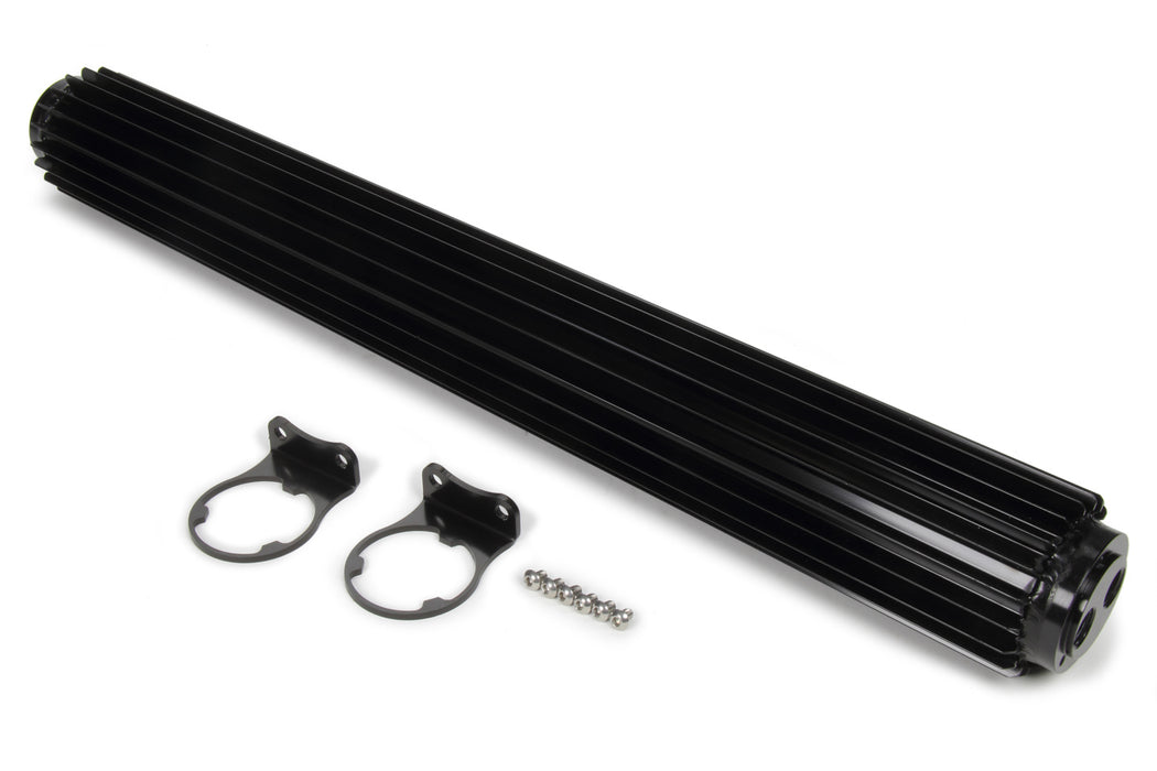 DERALE 13287 Dual-Pass Heat Sink Cool er  24in Black Anodized