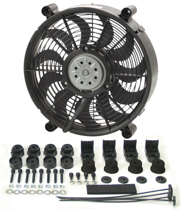 DERALE 16212 12in High Output RAD Fan Single