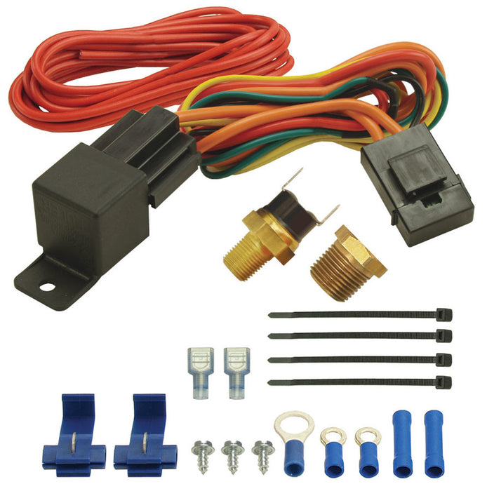 DERALE 16721 190F Fan Switch Thermost at Relay Kit 1/8in & 3/8