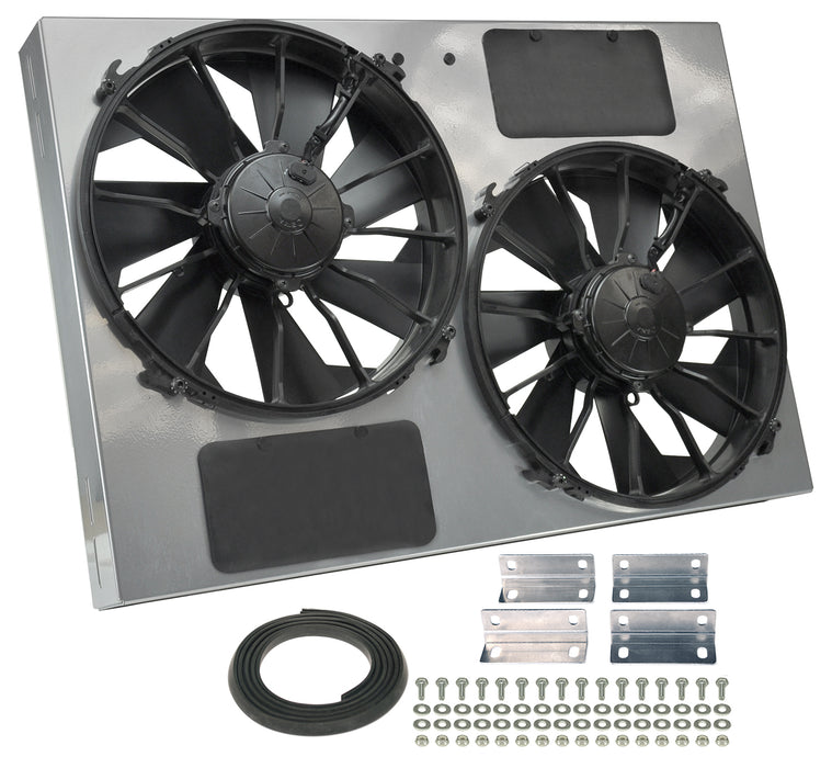 DERALE 16927 13in Dual High Output RAD Fans Puller