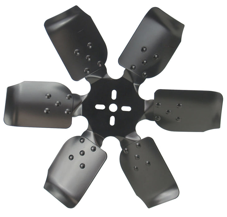 DERALE 17417 17in Rigid Race Fan Steel Blade-Reverse Rot