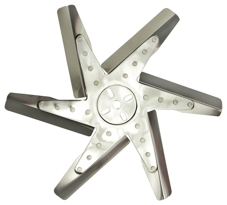 DERALE 19717 17in Stainless Steel Flex Fan (Chrm Hub)