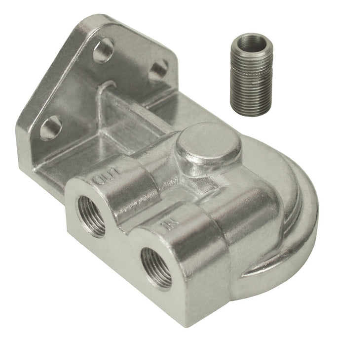 DERALE 25750 Single Left-Port Filter Mount 3/8in NPT