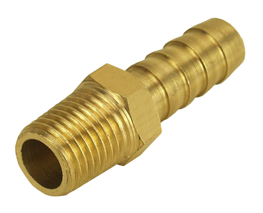 DERALE 98100 Straight Hose Barb Fitti ng 1/4 NPT M x 3/8 Barb