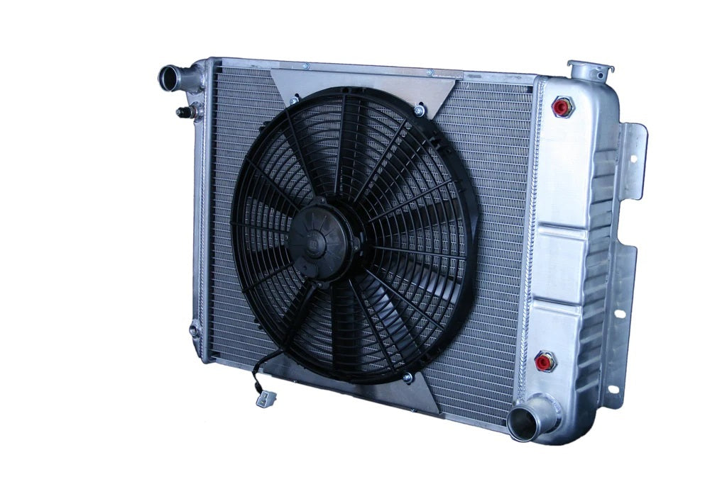 DEWITTS RADIATOR 32-4139004A Radiator w/Fans Camaro 67-69 SBC Auto Trans Raw