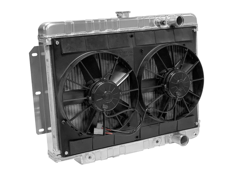 DEWITTS RADIATOR 32-4139014A Radiator w/Fans Impala 59-64 Auto Trans Raw