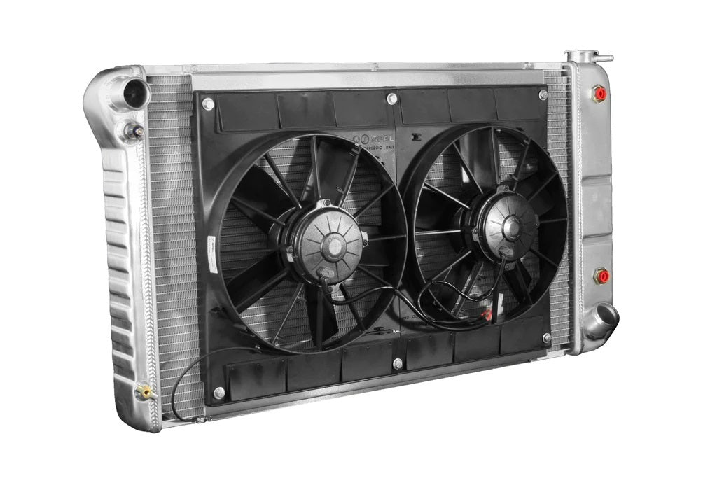 DEWITTS RADIATOR 32-4139018A Radiator w/Fans C-10 Trk 67-72 Auto Trans Raw