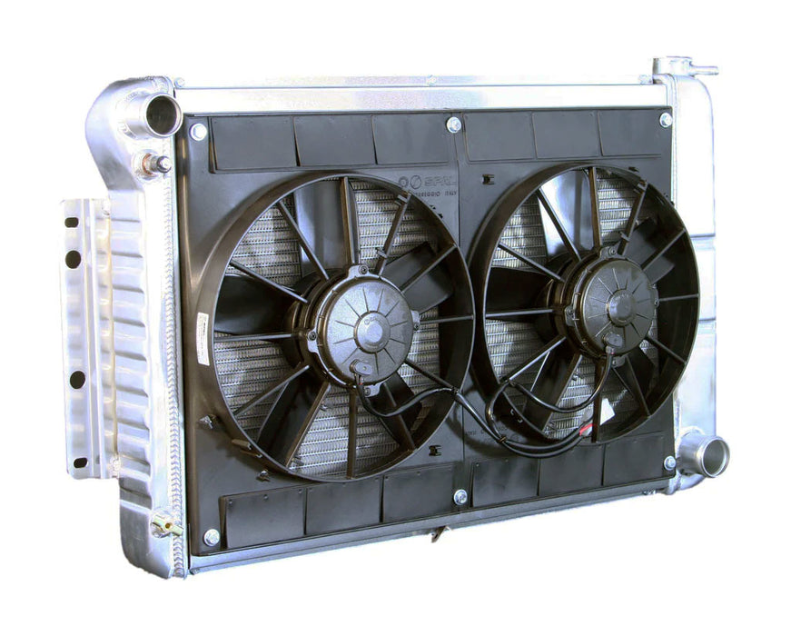 DEWITTS RADIATOR 32-4139022M Radiator w/Fans Camaro 67-69 BBC Man Trans Raw